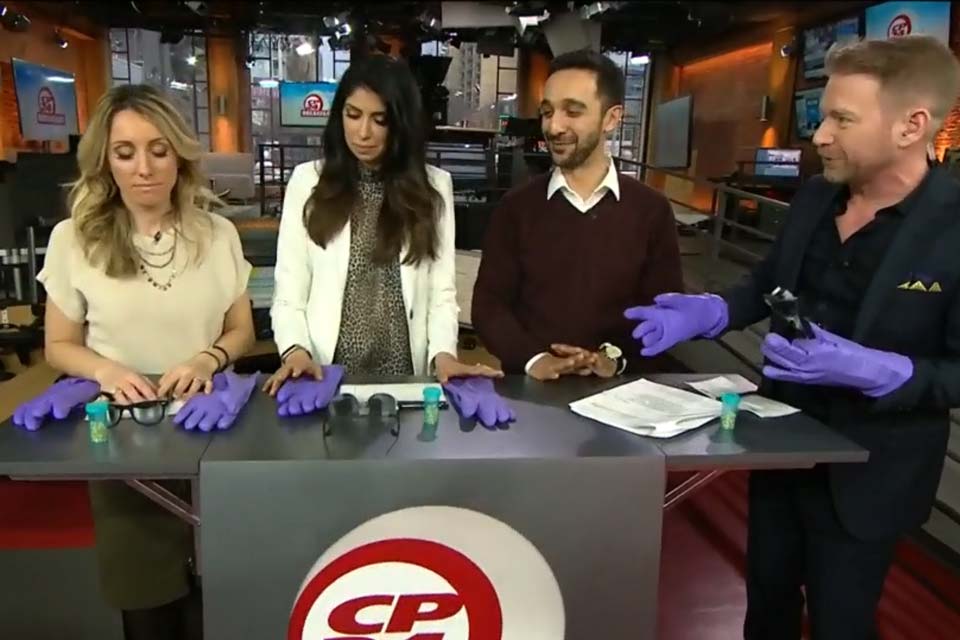 CP24 breakfast team learns about sensory loss​ from Home Instead Senior Care