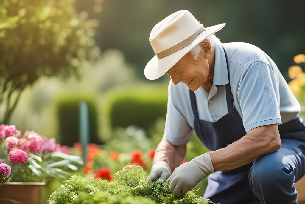 Senior gardening